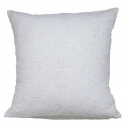 Ayana Applique Pillow Cover - White